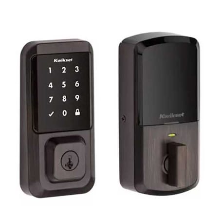 Kwikset Kwikset: Halo SmartKey Electronic Touchscreen Keyless Entry Deadbolt with WiFi / Venetian Bronze KWS-939-WIFI-TSCR-11P